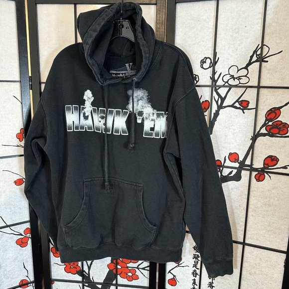 VLONE Other - Vlone x Pop Smoke Hawk Em Hoodie Black Authentic Size Large
